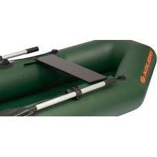 Надувная лодка Колибри К-230 (Kolibri K-230) гребная без настила, зелёная