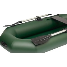 Надувная лодка Колибри К-230 (Kolibri K-230) гребная без настила, зелёная