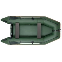 Надувная лодка Колибри КМ-330 (Kolibri KM-330) моторная без настила, зелёная
