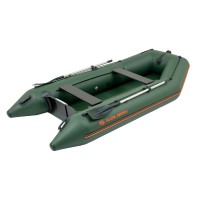Надувная лодка Колибри КМ-330 (Kolibri KM-330) моторная без настила, зелёная