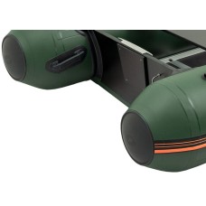 Надувная лодка Колибри КМ-330ДСЛ (Kolibri KM-330DSL) моторная килевая фанерный пайол, зелёная