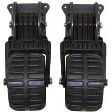 Колеса транцевые Kolibri, пластиковые, черные (13.016.62)