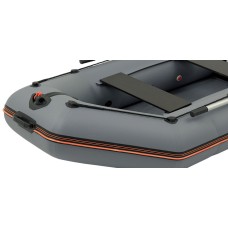 Надувная лодка Колибри КМ-260 (Kolibri KM-260) моторная Air-Deck, тёмно-серая