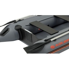 Надувная лодка Колибри КМ-260 (Kolibri KM-260) моторная Air-Deck, тёмно-серая