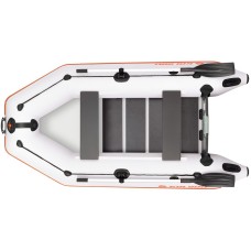 Надувная лодка Колибри КМ-280 (Kolibri KM-280) моторная слань-коврик, светло-серая