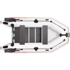 Надувная лодка Колибри КМ-280 (Kolibri KM-280) моторная слань-коврик, светло-серая