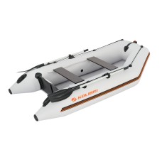 Надувная лодка Колибри КМ-300 (Kolibri KM-300) моторная слань-книжка, светло-серая