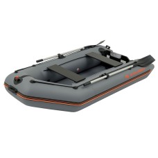 Надувная лодка Колибри КМ-300 (Kolibri KM-300) моторная слань-книжка, тёмно-серая