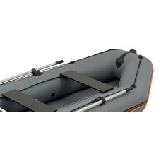 Надувная лодка Колибри КМ-300 (Kolibri KM-300) моторная слань-книжка, тёмно-серая