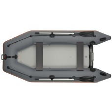 Надувная лодка Колибри КМ-330 (Kolibri KM-330) моторная Air-Deck, тёмно-серая
