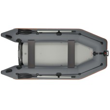 Надувная лодка Колибри КМ-330 (Kolibri KM-330) моторная Air-Deck, тёмно-серая