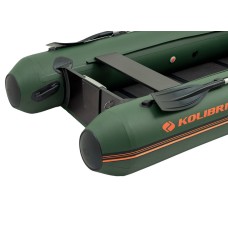 Надувная лодка Колибри КМ-330ДЛ (Kolibri KM-330DL) моторная килевая Air-Deck, зелёная