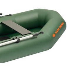 Надувная лодка Колибри К-270Т (Kolibri K-270T) гребная без настила, зелёная