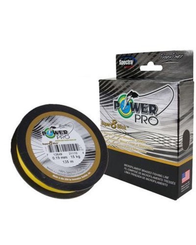 Шнур Power Pro Super 8 Slick 0.15 mm 10 kg 135 m желтый (PPBIS8S13515Y)