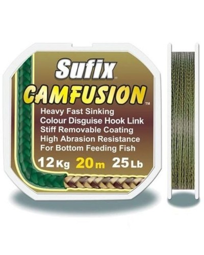 Шнур Sufix CAMFUSION 20 m 15 lb olive camoskin