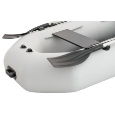 Надувная лодка Колибри К-260Т (Kolibri K-260T) гребная слань-книжка, светло-серая