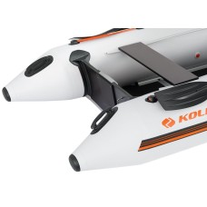 Надувная лодка Колибри КМ-330Д Профи (Kolibri KM-330D Профи) моторная килевая алюминиевый пайол, светло-серая