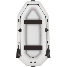 Надувная лодка Колибри К-300СТ (Kolibri K-300CT) гребная без настила, светло-серая