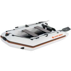 Надувная лодка Колибри КМ-260Д Профи (Kolibri KM-260D) моторная килевая слань-книжка, светло-серая