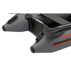 Надувная лодка Колибри КМ-280Д Профи (Kolibri KM-280D) моторная килевая слань-книжка, тёмно-серая