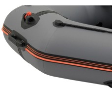 Надувная лодка Колибри КМ-280Д Профи (Kolibri KM-280D) моторная килевая слань-книжка, тёмно-серая