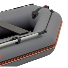 Надувная лодка Колибри КМ-280Д Профи (Kolibri KM-280D) моторная килевая слань-книжка, тёмно-серая