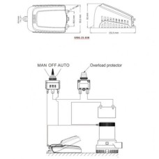 Поплавковый выключатель помпы SEAFLO с фильтром 12 Ампер (SFBS-12-04B)