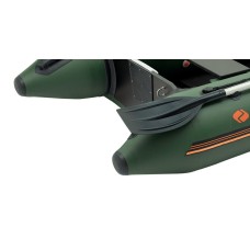 Надувная лодка Колибри КМ-260Д Профи (Kolibri KM-260D) моторная килевая слань-книжка, зелёная