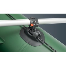 Надувная лодка Колибри КМ-260Д Профи (Kolibri KM-260D) моторная килевая слань-книжка, зелёная