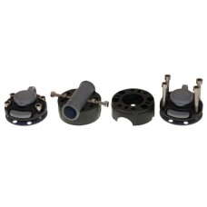 Замки и монтажная площадка FASTEN для установки на трубу 22, 25 мм, черно-серая (FMr225)