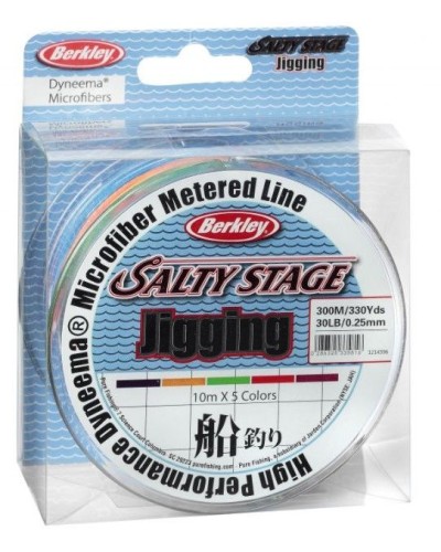 Шнур Berkley Salty Stage Jigging 300 m 0.25 mm 30 Lbs 5 colour