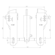 Гидравлический лифт для подвесного лодочного мотора Stronger (HL 1000)