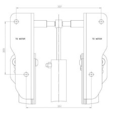 Гидравлический лифт для подвесного лодочного мотора Stronger (HL 1000)