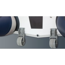 Колеса транцевые Kolibri, пластиковые, серые (13.016.63)