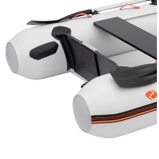 Надувная лодка Колибри КМ-330ХЛ (Kolibri KM-330XL) моторная Air-Deck, светло-серая