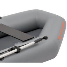 Надувная лодка Колибри К-220Т (Kolibri K-220T) гребная слань-коврик, тёмно-серая