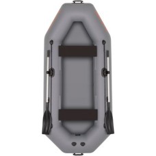 Надувная лодка Колибри К-280Т (Kolibri K-280T) гребная Air-Deck, тёмно-серая