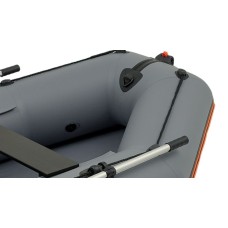 Надувная лодка Колибри КМ-200 (Kolibri KM-200) моторная слань-книжка, тёмно-серая