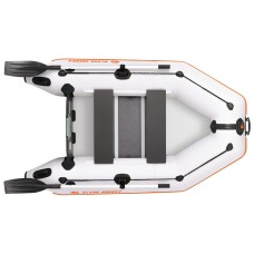 Надувная лодка Колибри КМ-245 (Kolibri KM-245) моторная слань-коврик, светло-серая