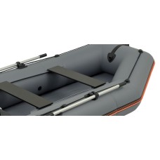 Надувная лодка Колибри КМ-280 (Kolibri KM-280) моторная Air-Deck, тёмно-серая