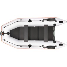 Надувная лодка Колибри КМ-330 (Kolibri KM-330) моторная слань-книжка, светло-серая