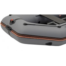 Надувная лодка Колибри КМ-330Д Профи (Kolibri KM-330D Профи) моторная килевая алюминиевый пайол, тёмно-серая