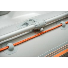 Надувная лодка Колибри КМ-330ДСЛ (Kolibri KM-330DSL) моторная килевая алюминиевый пайол, светло-серая