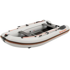 Надувная лодка Колибри КМ-330ДСЛ (Kolibri KM-330DSL) моторная килевая алюминиевый пайол, светло-серая