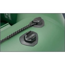 Надувная лодка Колибри КМ-450ДСЛ (Kolibri KM-450DSL) моторная килевая алюминиевый пайол, зелёная