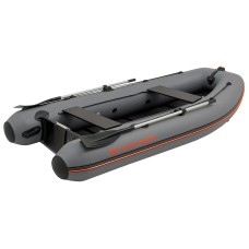 Надувная лодка Колибри КМ-330ДЛ (Kolibri KM-330DL) моторная килевая слань-книжка, тёмно-серая
