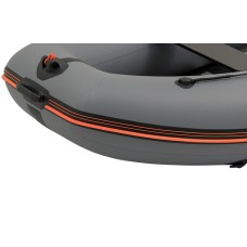 Надувная лодка Колибри КМ-330ДСЛ (Kolibri KM-330DSL) моторная килевая фанерный пайол, тёмно-серая