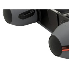 Надувная лодка Колибри КМ-330ДСЛ (Kolibri KM-330DSL) моторная килевая фанерный пайол, тёмно-серая