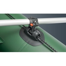 Надувная лодка Колибри КМ-330ДЛ (Kolibri KM-330DL) моторная килевая слань-книжка, зелёная