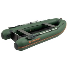 Надувная лодка Колибри КМ-330ДЛ (Kolibri KM-330DL) моторная килевая слань-книжка, зелёная